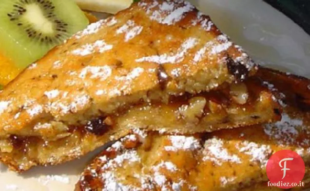 Torta di pecan farcita Toast alla francese