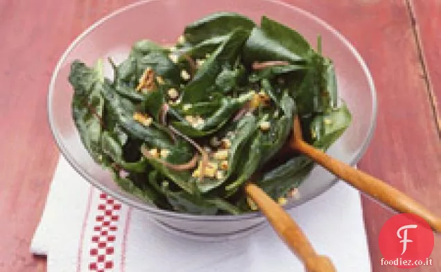 Insalata di spinaci e mais alla griglia