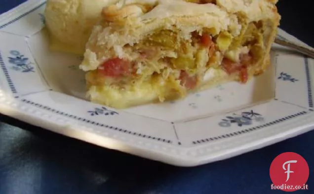 Torta di crema al rabarbaro di Wanda