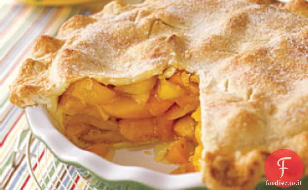 Torta di pesche alla vaniglia