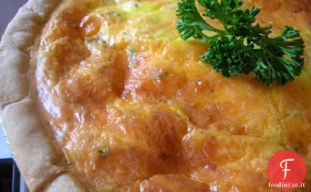 Quiche di pancetta e cheddar