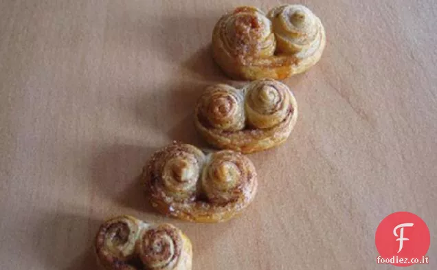 Palmiers (biscotti di pasta sfoglia francese)