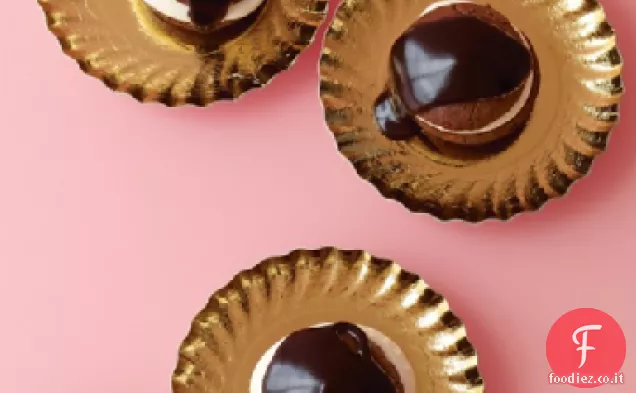 Profiteroles al cioccolato e menta piperita