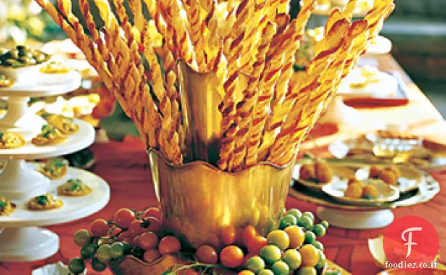 Cannucce di pasta sfoglia alla parmigiana