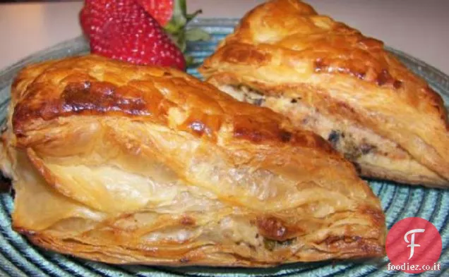 Cremoso Pollo e aglio Picnic Pasties-Pacchi con Boursin