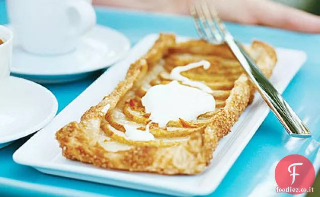 Crostate rustiche di Pere con Crème Fraîche