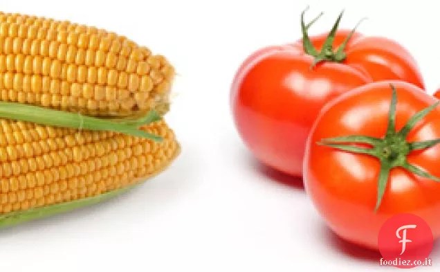 Carne Lite: Latticello Pancetta Insalata di mais Pomodori