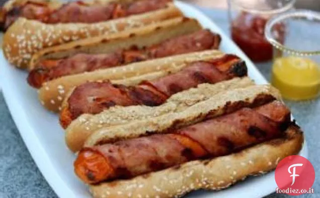 Bacon avvolto Hot Dog