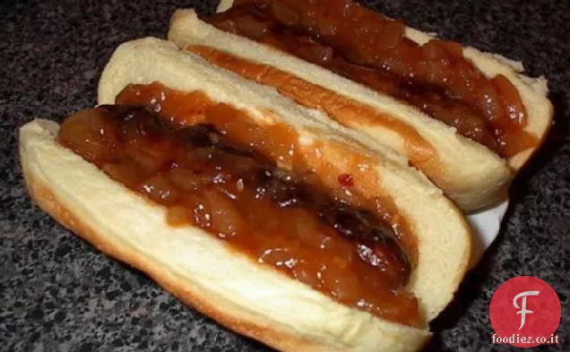 Salsa di cipolla di Sabrett per Hot dog