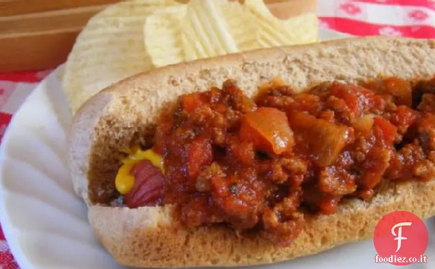 Hot Dog Chili-Stile del Sud