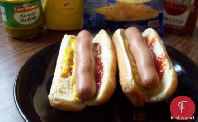 Hot dog di formaggio facile