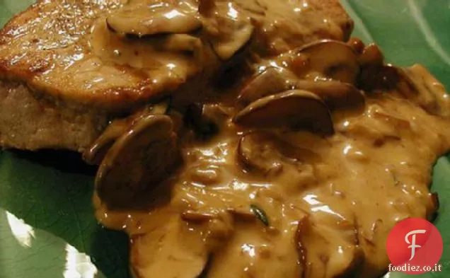 Funghi porcini (medaglioni di maiale con salsa di funghi)