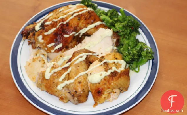 Pollo all'arancia al forno