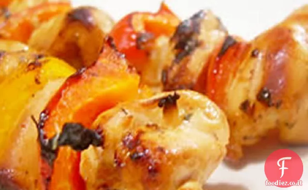 Pollo su un bastone
