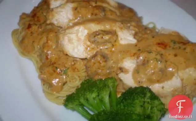 Pollo e capelli d'angelo Pasta