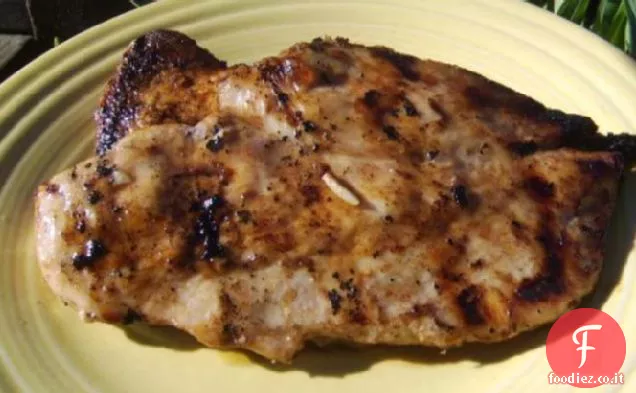 Pollo alla griglia marinato