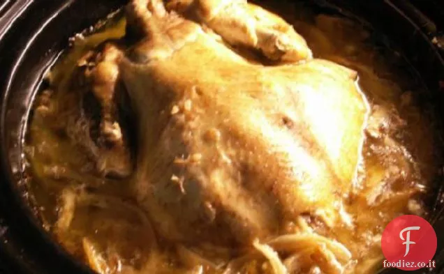 Pentola di coccio Cipolla francese Pollo