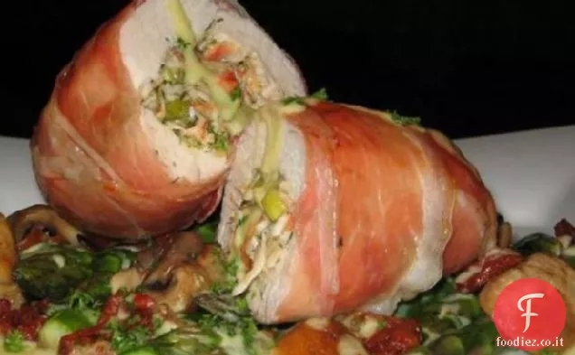 Pollo ripieno di granchio