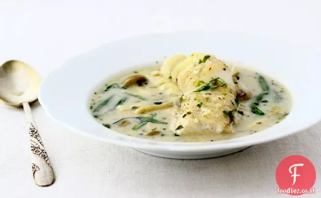 Baccalà in camicia nel latte di cocco