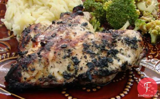 Pollo alla griglia con marinata di coriandolo