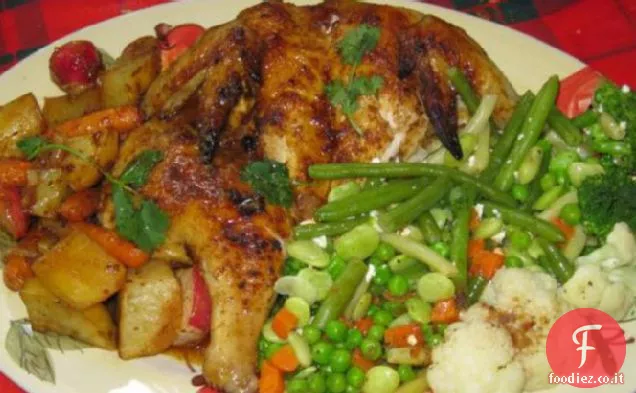 Pollo speziato marocchino arrosto