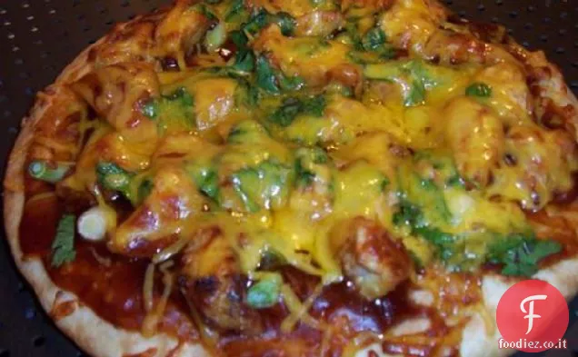 Pizza di pollo al barbecue