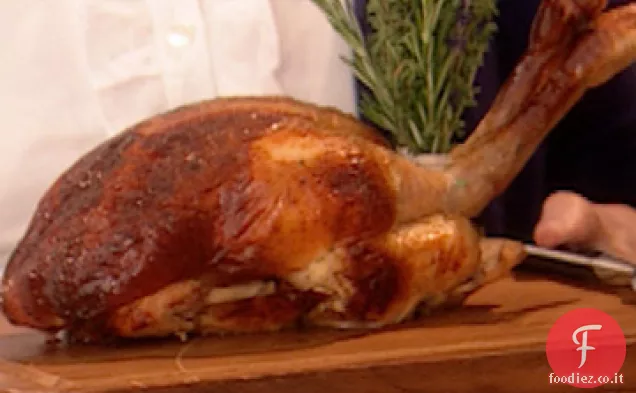 Pollo arrosto con ripieno di Brioche