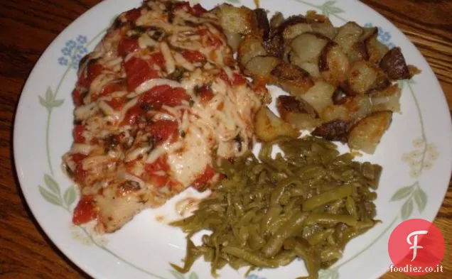 Pollo al formaggio cheddar con pancetta