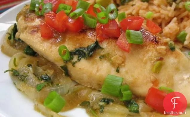 Fettuccine di Pollo con Ricotta e Basilico