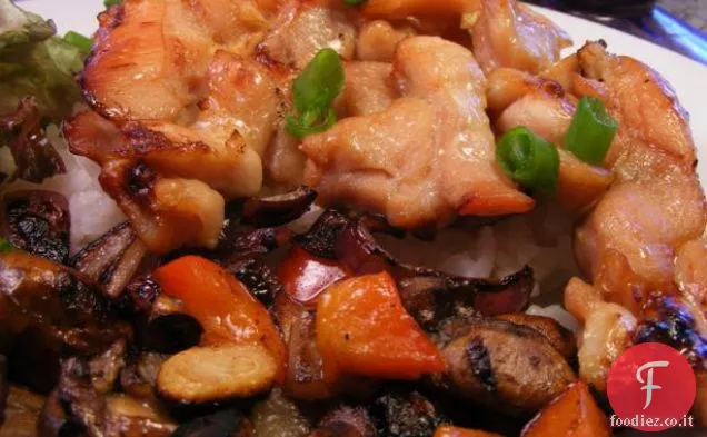 Pollo disossato all'aglio e pancetta