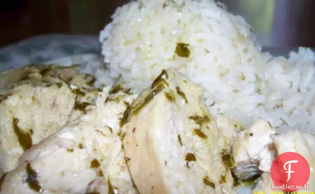 Pollo con salsa di erbe limone