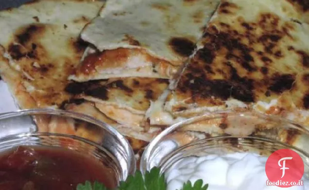 Salsa veloce-Quesadillas di pollo