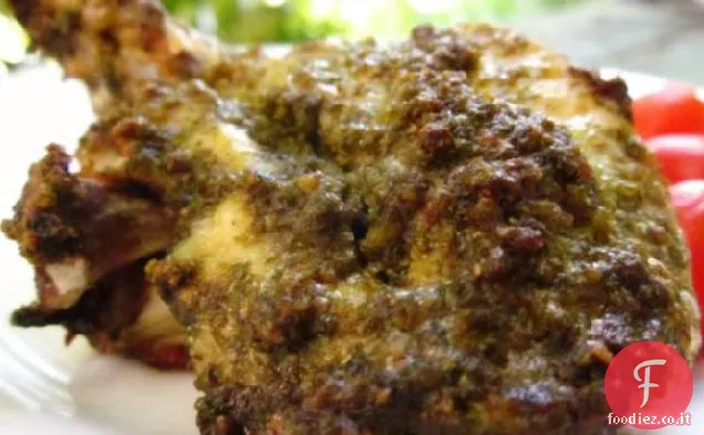 Pollo al pesto marinato
