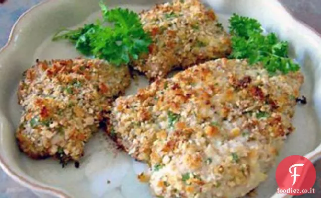 Pollo alla mandorla fritto al forno