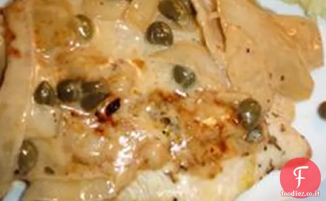 Pollo con burrosa salsa di crema di limone