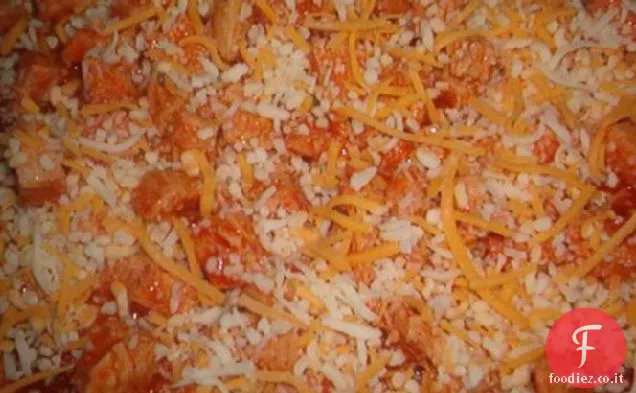Pizza di pollo di bufalo facile