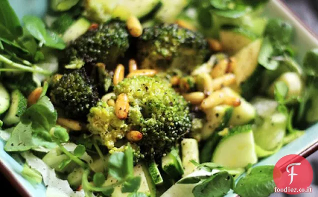 Broccoli arrostiti, Zucchine e crescione