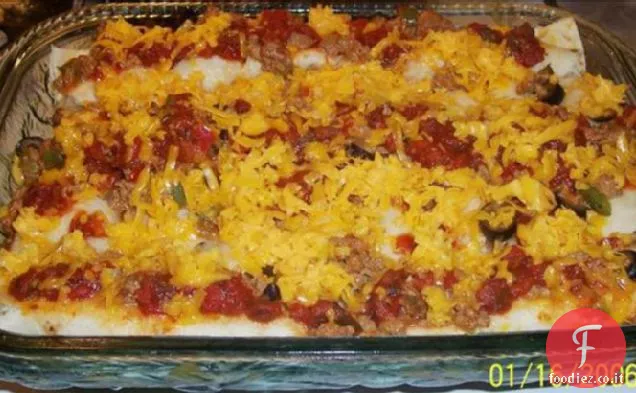 Turchia Enchiladas - - - Un po ' più leggero versione