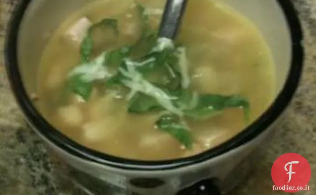 Zuppa di tacchino e fagioli della Marina