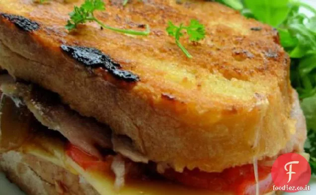 Un tacchino arrosto alla griglia & panino Provolone