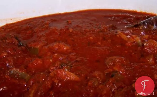 La mia salsa di spaghetti a basso contenuto di grassi