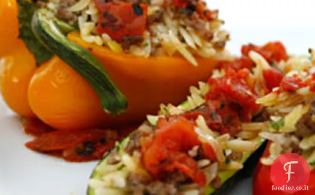 Peperoni Ripieni di Orzo Italiano