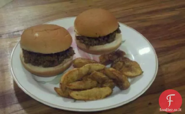 Panini Hamburger alla brace (Sloppy Joes )