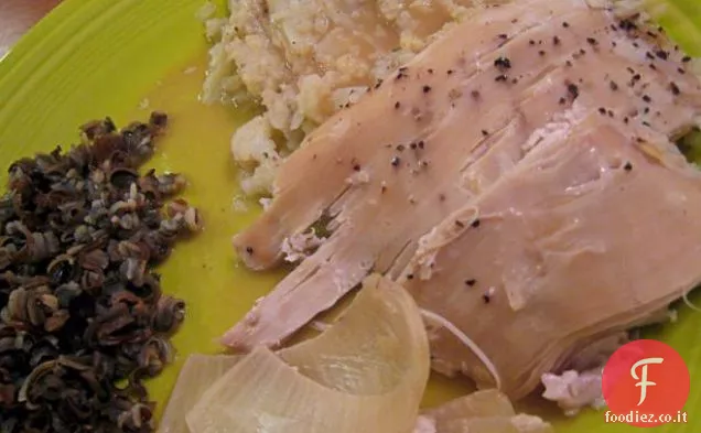 Semplice pentola di coccio Petto di tacchino