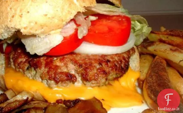 Hamburger di tacchino alla griglia piccanti