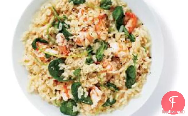 Risotto con Gamberi e Crescione
