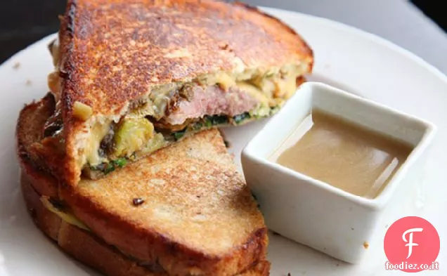 Formaggio grigliato residuo del ringraziamento