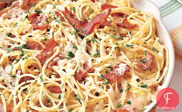Pasta alla Carbonara Frittata