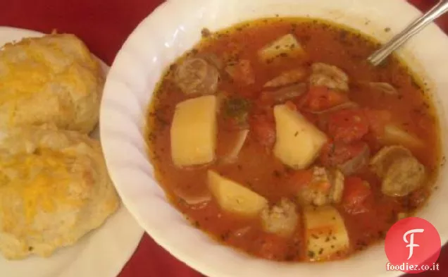 Zuppa di salsiccia italiana (Turchia) 
