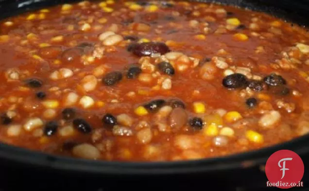Chili di tacchino Slowcooker